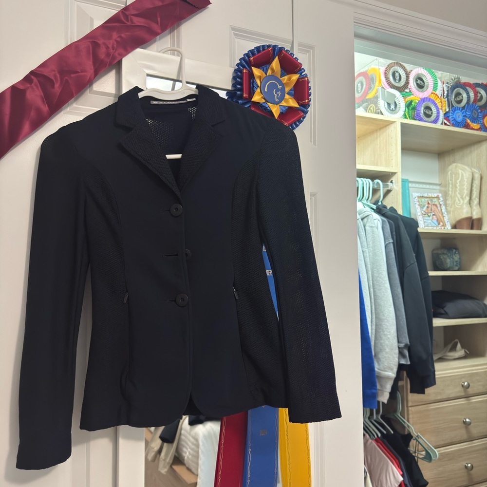 RJ Classics Mesh show jacket navy size 10S kids